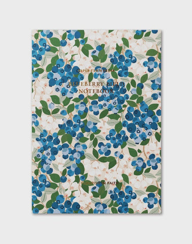 Flourish in Faith Blueberry Field Stitched Notebook