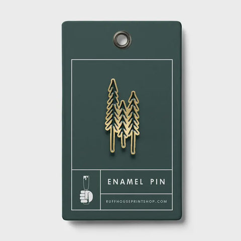 Evergreen Trees Enamel Pin