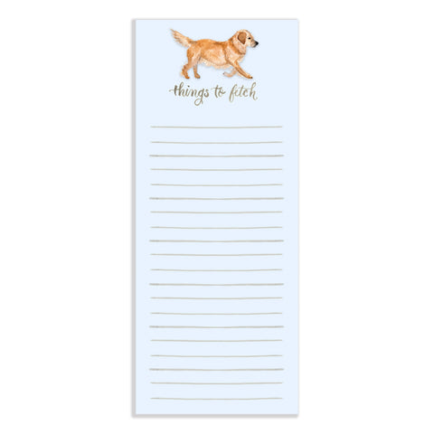 Things to Fetch Notepad