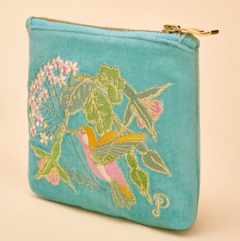 Humming Bird Aqua Mini Pouch