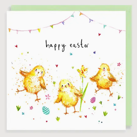 Chicks Happy Easter Card