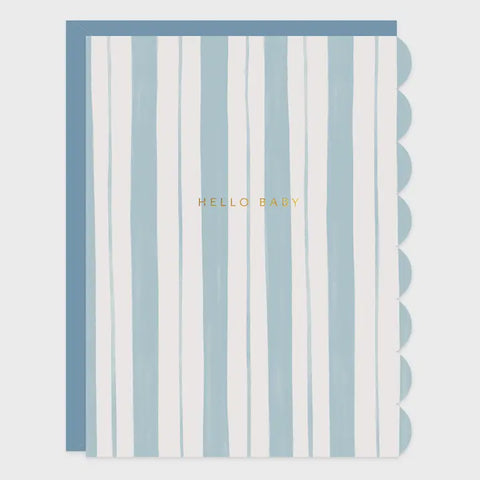 Baby Stripes Blue Card