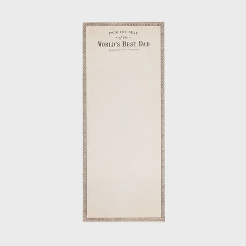 World's Best Dad Skinny Notepad