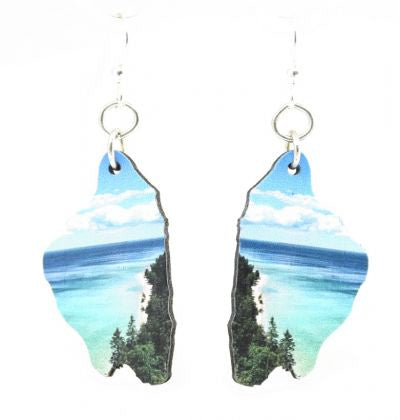 Mackinac Island Shape Earrings