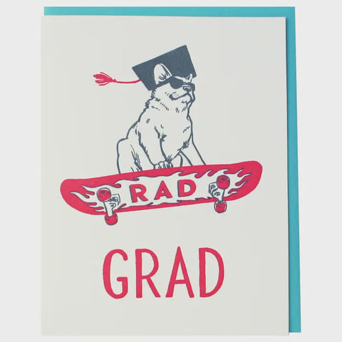 Rad Grad Frenchie Card