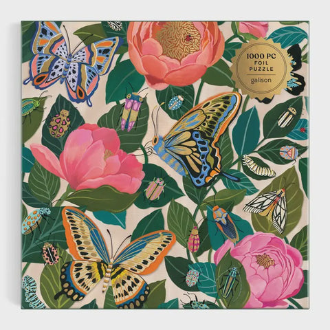 Puzzle 500 Between the Blooms Gold Foil