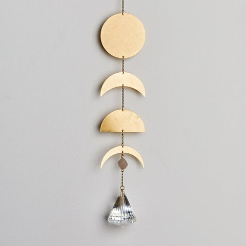 Suncatcher Moon Phase and Moonstone