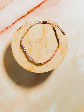 LuLu Bracelet Amethyst/Pink Tourmaline