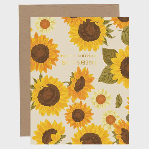 Happy Birthday Sunshine Sunflower Card Paper Farm