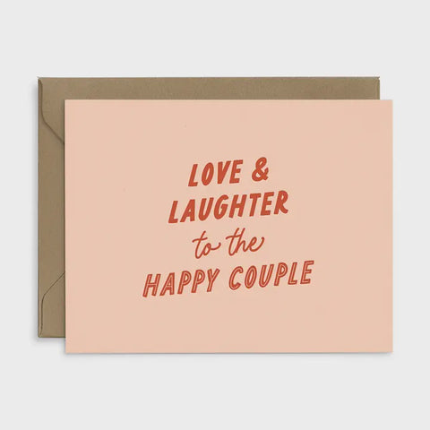 Love and Laughter Wedding Card