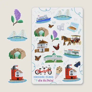 Mackinac Island Sticker Sheet Allie