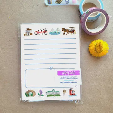 Mackinac Island Notepad Allie