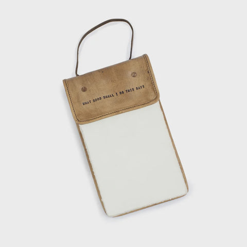 What Good Shall I Do Hanging Leather Journal