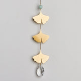 Suncatcher Botanical Leaf and Amazonite