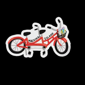 Tandem  Bike Sticker Allie