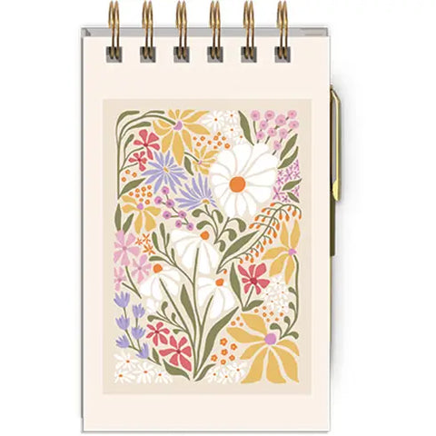 Flower Market Wildflowers Jotter With Metal Pen