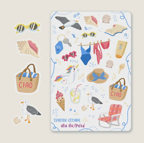Seaside Escape Sticker Sheet