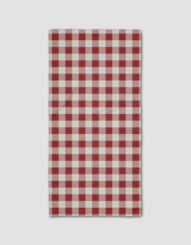 Christmas Gingham Red Towel