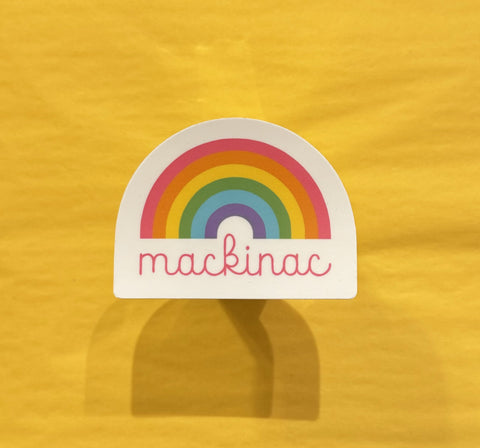 Mackinac Rainbow Vinyl Sticker