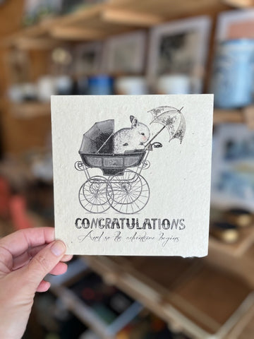 Congratulations and So The Adventure Begins Card 6x6