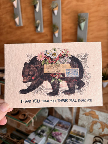 Thank You Thank You Bear Rosy Cheeks Card In