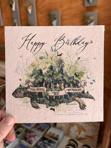 Happy Birthday You Shall See Wonders 6x6 Card In