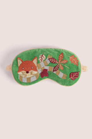 Luxury Lavender Velvet Eye Mask - Cosy Fox