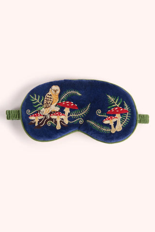 Luxury Lavender Velvet Eye Mask - Woodland