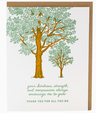 Tree and Sapling Caregiver Card