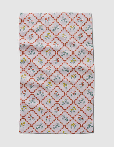 Fall Flowers Tea Towel