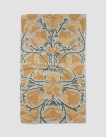 Golden Poppy Kitchen Towel