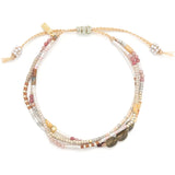 Mixed Media Bracelet - Magic/Labradorite/Gold -