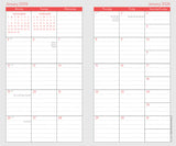 Whimsical Pattern 2 Yr Planner