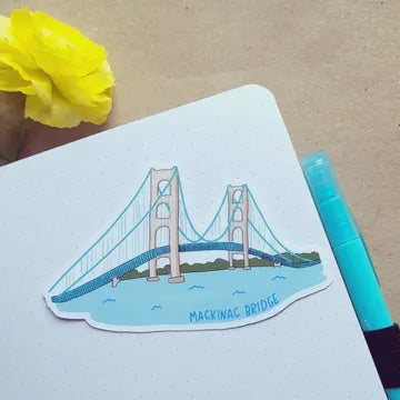 Mackinac Bridge Sticker Allie