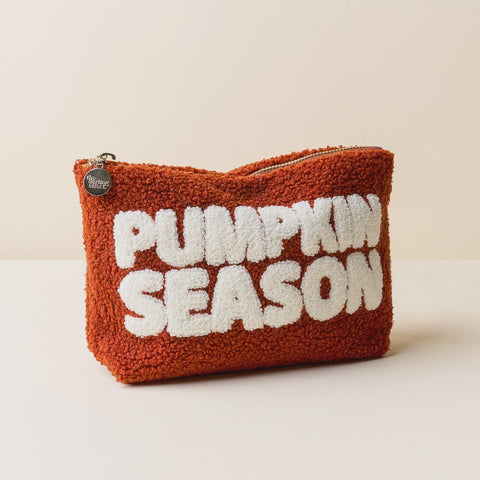 Teddy Pouch Rectangle Pumpkin Season