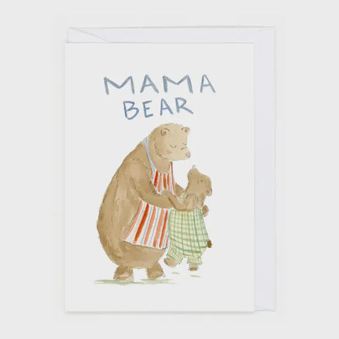 Mama Bear Card Bear On Paper