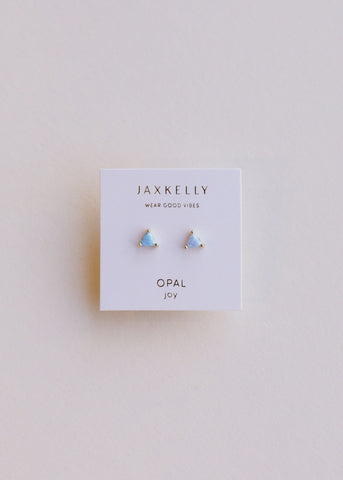 Fire Opal Mini Energy Earrings