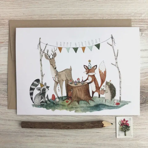 Woodland Birthday Card Canyon