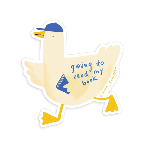 Duck Reader Sticker
