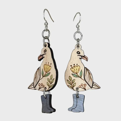 Paddington Seagull Dangle Earrings