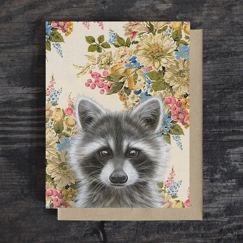 Baby Raccoon Card