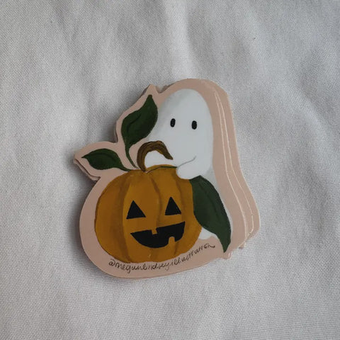 Spooky Jack-o-lantern Sticker