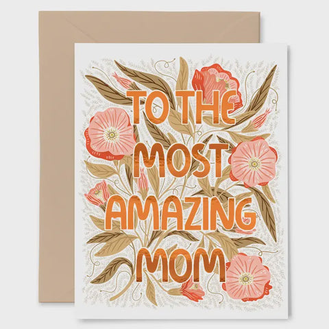 To The Most Amazing Mom Copper Card