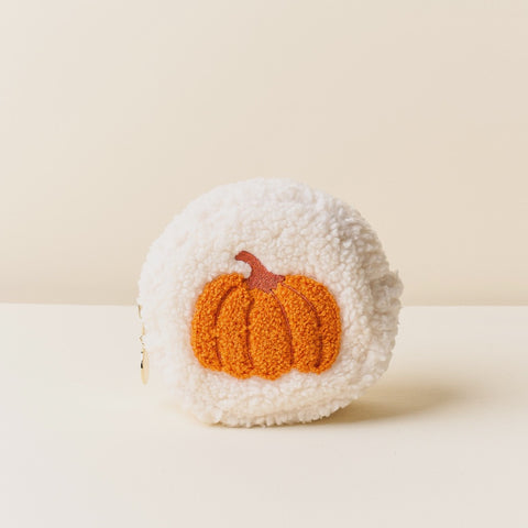 Teddy Pouch-Circle-Pumpkin