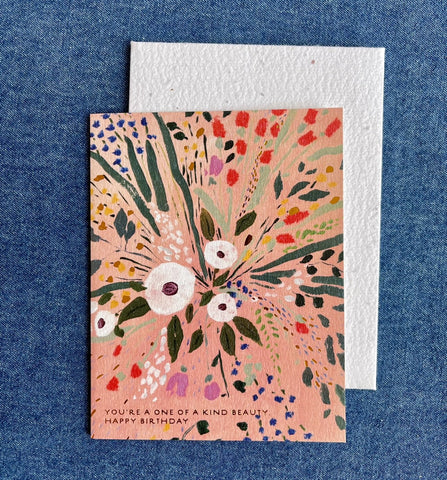 One Of A Kind Beauty Birthday Card