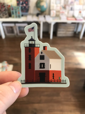 Round Island Lighthouse Sticker