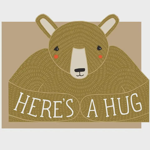 Bear Hug Die Cut Card