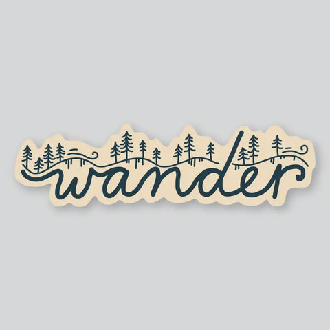 Wander Hillside Sticker