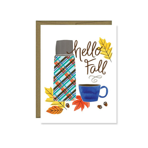 Hello Fall Thermos Card