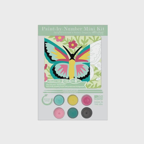 Kids Mini Brilliant Butterfly Paint By Number Kit